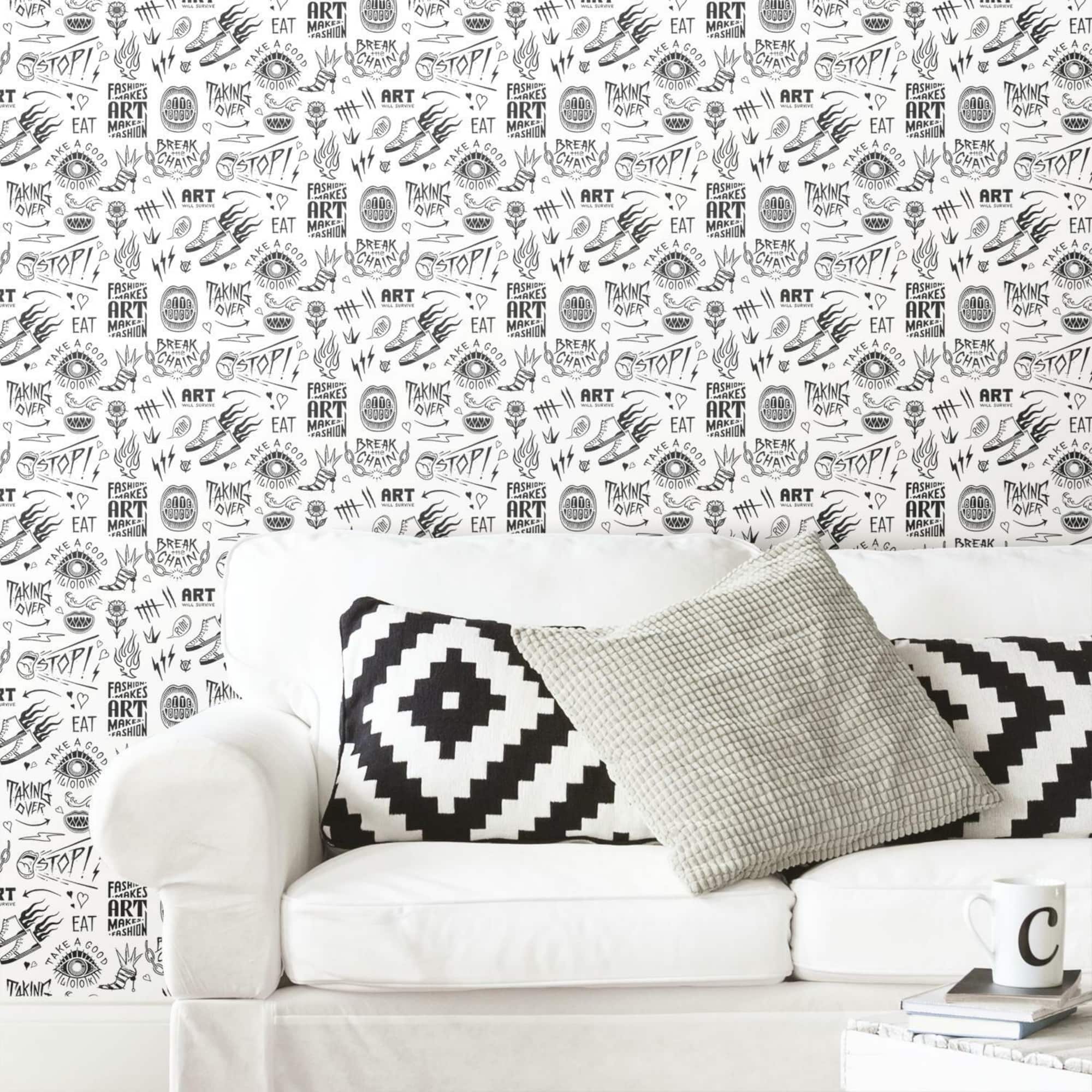 RoomMates Disney Cruella Graffiti Peel & Stick Wallpaper